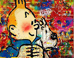 Tintin Graffiti 1 painting for sale