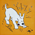 Snowy Sniffs painting for sale