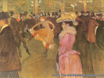 Henri Toulouse-Lautrec At the Moulin Rouge: Dance oil painting reproduction