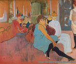Henri Toulouse-Lautrec The Salon in the Rue des Moulins oil painting reproduction