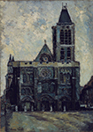 Maurice Utrillo Basilica of Saint Denis, 1909 oil painting reproduction
