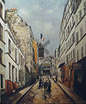 Maurice Utrillo Le Moulin de la Galette, 1908-14 oil painting reproduction