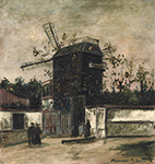 Maurice Utrillo Le Moulin de la Galette, 1920-22 oil painting reproduction