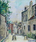 Maurice Utrillo Mont-Cenis Street oil painting reproduction