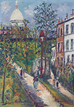 Maurice Utrillo Montmartre, 1950 oil painting reproduction