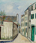 Maurice Utrillo Paris Street, 1936 oil painting reproduction