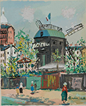 Maurice Utrillo Paris Street oil painting reproduction