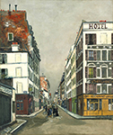 Maurice Utrillo Philippe-de-Girard Street at Paris, 1919 oil painting reproduction