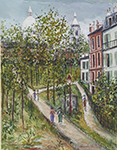 Maurice Utrillo Sacre-Coeur de Montmartre and Saint-Pierre Square, 1938-40 oil painting reproduction