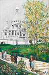 Maurice Utrillo Sacre-Coeur de Montmartre and Square Saint-Pierre, 1932 oil painting reproduction