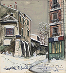Maurice Utrillo The Cabaret of Belle Gabrielle at Montmartre, 1922 oil painting reproduction