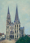 Maurice Utrillo The Cathedral of Chartres (Eure-et-Loire), 1912-14 oil painting reproduction