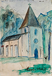Maurice Utrillo The Chapel Fraisnee of Clairvaux Abbey, 1920 oil painting reproduction