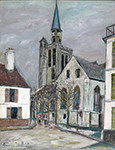 Maurice Utrillo The Church of Fere-en-Tardenois (Aisne), 1940 oil painting reproduction