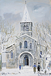 Maurice Utrillo The Church Saint-Denis de Bron, 1933 oil painting reproduction