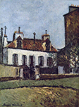 Maurice Utrillo The House in the Suburbs of Paris, 1910 oil painting reproduction
