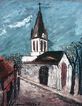 Maurice Utrillo The Small Church oil painting reproduction