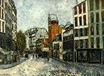 Maurice Utrillo Abbesses Street, 1910 oil painting reproduction