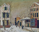 Maurice Utrillo Bievre, Bourg-la-Reine (Hauts-de-Seine), 1938-40 oil painting reproduction