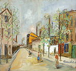 Maurice Utrillo Bourg-la-Reine oil painting reproduction