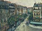 Maurice Utrillo Custine Street at Monmartre, 1909 oil painting reproduction