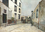 Maurice Utrillo Dead-End at Montmartre, 1931 oil painting reproduction