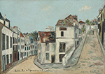 Maurice Utrillo Eperon Street and Coutellerie Street at Pontoise (Val-d'Oise), 1914 oil painting reproduction