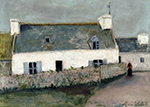 Maurice Utrillo Farm on the Isle d'Ouessant (Finistere), 1910-11 oil painting reproduction