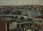 Maurice Utrillo Garonne Bridge of Toulouse (Haute-Garonne), 1909 oil painting reproduction
