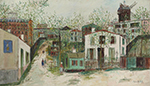 Maurice Utrillo Le Maquis de Montmartre, 1931 oil painting reproduction