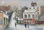 Maurice Utrillo Le Maquis de Montmartre, 1940 oil painting reproduction