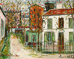 Maurice Utrillo Le Maquis de Montmartre oil painting reproduction