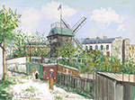 Maurice Utrillo Le Moulin de la Galette at Montmartre, 1930 oil painting reproduction