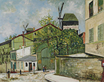 Maurice Utrillo Le Moulin de la Galette at Montmartre, 1934 oil painting reproduction