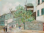 Maurice Utrillo Le Moulin de la Galette, 1932 oil painting reproduction