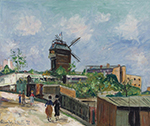 Maurice Utrillo Le Moulin de la Galette, 1932-34 oil painting reproduction