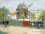 Maurice Utrillo Le Moulin de la Galette, 1934 oil painting reproduction