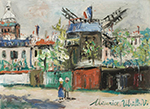 Maurice Utrillo Le Moulin de la Galette, 1938 oil painting reproduction