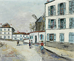 Maurice Utrillo Le Moulin de la Galette, 1945 oil painting reproduction