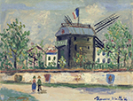 Maurice Utrillo Le Moulin de la Galette, 1950 oil painting reproduction