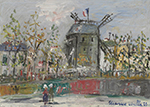 Maurice Utrillo Le Moulin de la Galette, 1952 oil painting reproduction