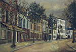 Maurice Utrillo Lilas Street at Paris, 1918 oil painting reproduction