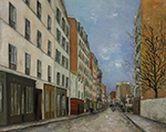 Maurice Utrillo Marcadet Street at Montmartre, 1910-12 oil painting reproduction