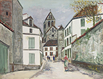 Maurice Utrillo Marizy Sainte Genevieve, Ain, 1930 oil painting reproduction