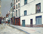 Maurice Utrillo Mont-Cenis Street on Montmartre, 1930 oil painting reproduction
