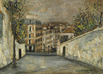 Maurice Utrillo Mont-Cenis Street, 1910 oil painting reproduction