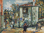 Maurice Utrillo Mont-Cenis Street, House of Berlioz, 1923 oil painting reproduction