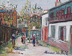 Maurice Utrillo Montmartre, 1945 oil painting reproduction