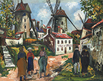 Maurice Utrillo Montmartre, Old Mills, 1922 oil painting reproduction