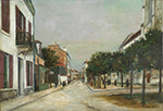 Maurice Utrillo Moutier Street and the Square of Mairie at Villejuif, 1915 oil painting reproduction